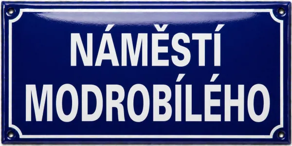 Smaltovaná uliční cedule. O-ulice 31